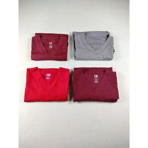 Dagacci M&M Red Panda Scrub Tops Men's Multicolor Lot Of 4 Medical Nurse ER‎